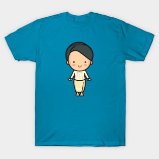 Cute Thai Woman in Traditional Clothing Cartoon T-Shirt